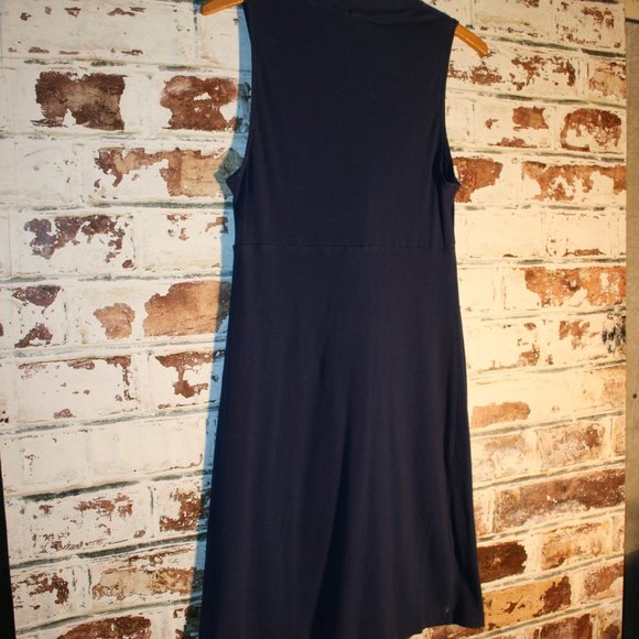 J. Crew Navy Cotton Saturday Twist Shift Dress - Picture 5 of 6